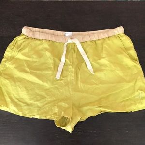 Wilfred Le Fou linen and silk shorts, size large